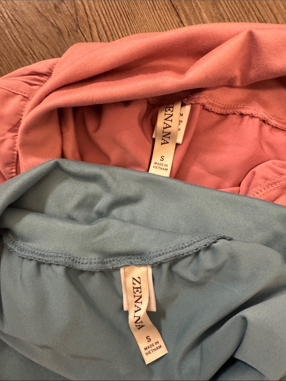 🆕 Bundle of 2 Zenana Outfitters Fold-Over Waist Athletic Shorts. S. NWOT!🔥 - Picture 2 of 3